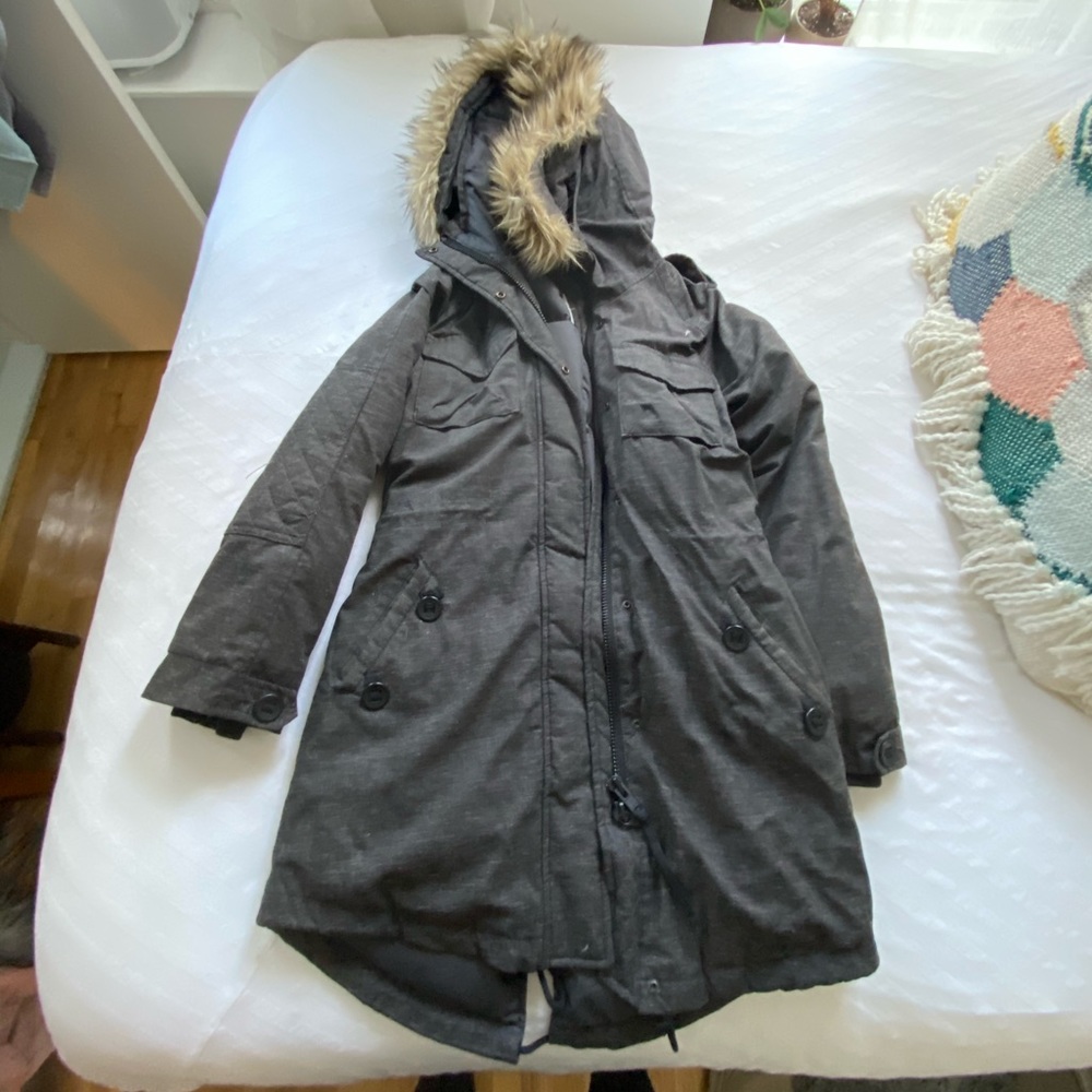 Aritzia Community gray parka